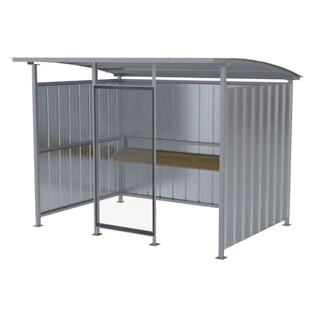 Vestil GALVANIZED MULTI- DUTY SMOKERS SHELTER 120 IN MDS-96-SM-HDG